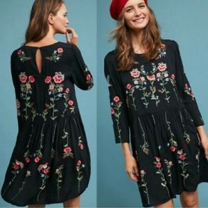 Anthropologie Maeve Allison Embroidered Dress